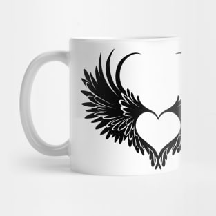 Winged angel heart Mug